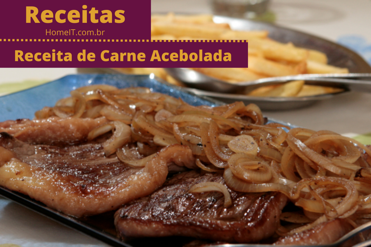 Receita de Carne Acebolada