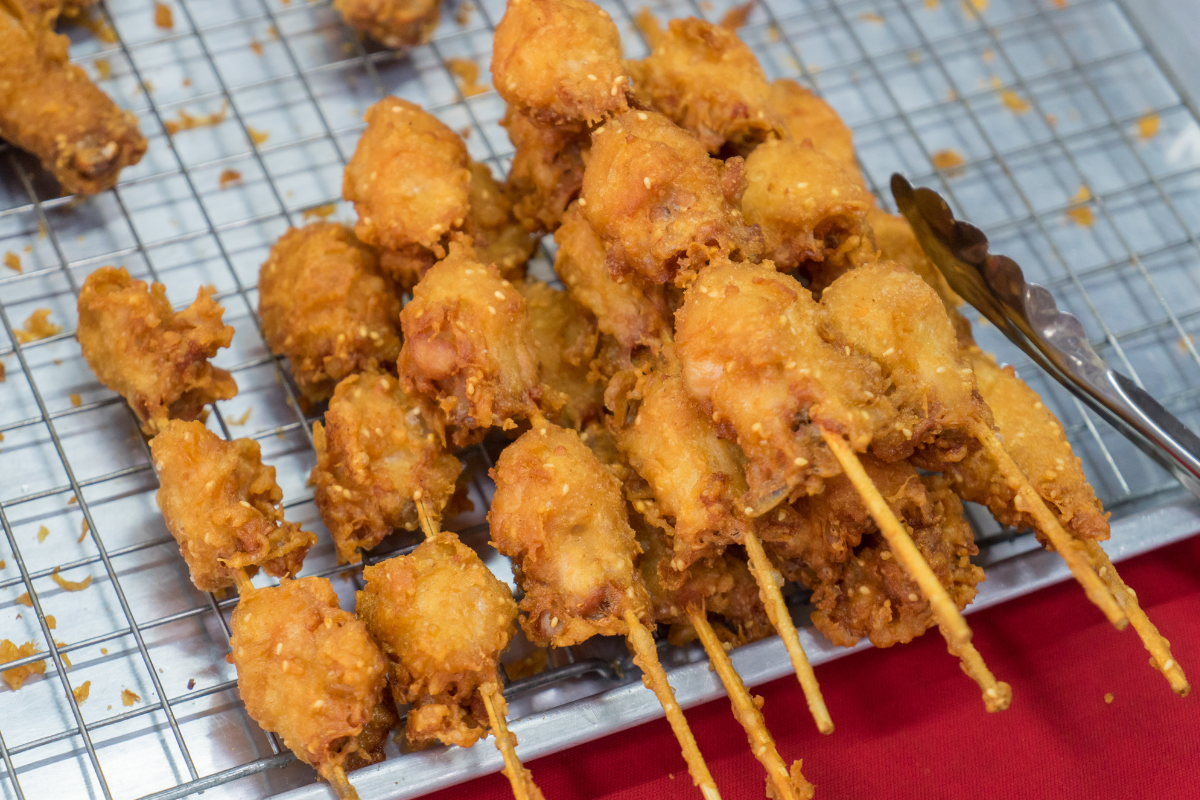 Receita de Espetinho de Frango ao Molho de Mostarda