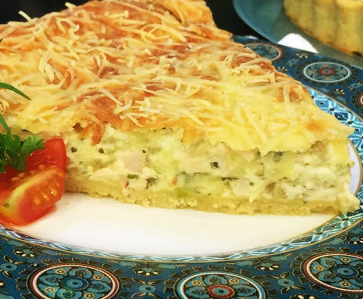 Receita de Quiche de Presunto e Queijo