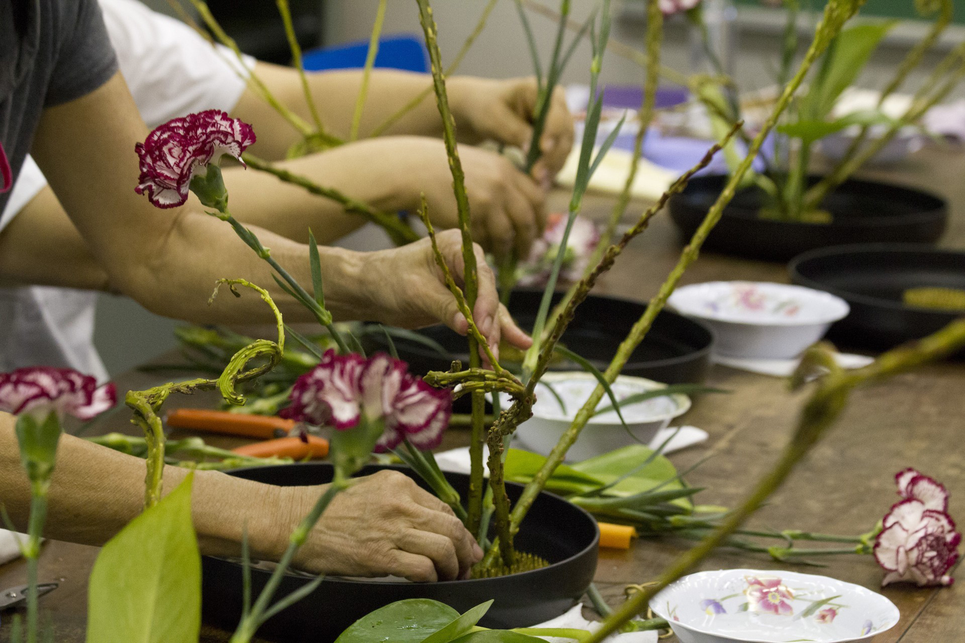 passos para fazer ikebana