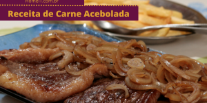 Receita de Carne Acebolada