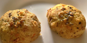 Receita de Salgado Maromba de Frango com Batata-doce. Combinação perfeita para um lanche da tarde fit