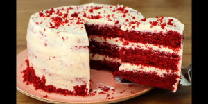 Receita de Bolo Red Velvet. É fofo, de sabor inigualável e que surpreende todo mundo!