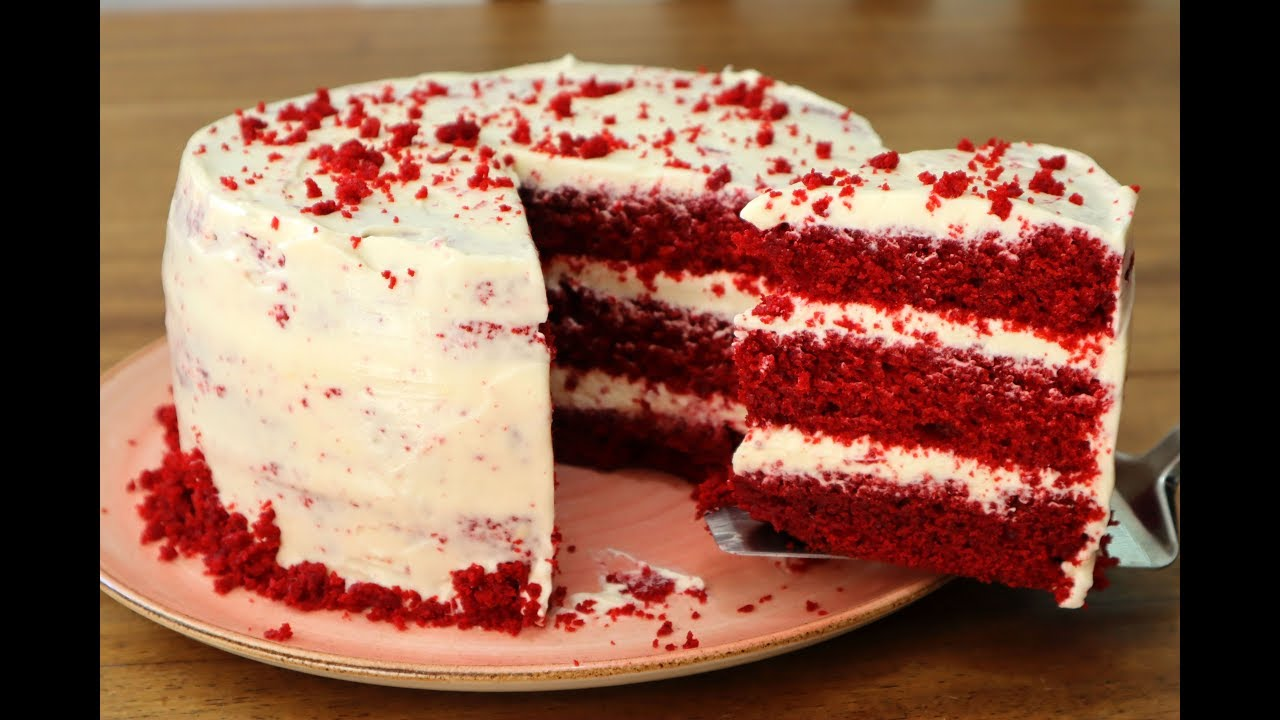 Receita de Bolo Red Velvet. É fofo, de sabor inigualável e que surpreende todo mundo!