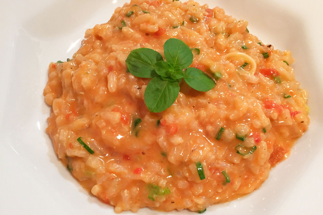 risoto de tomate