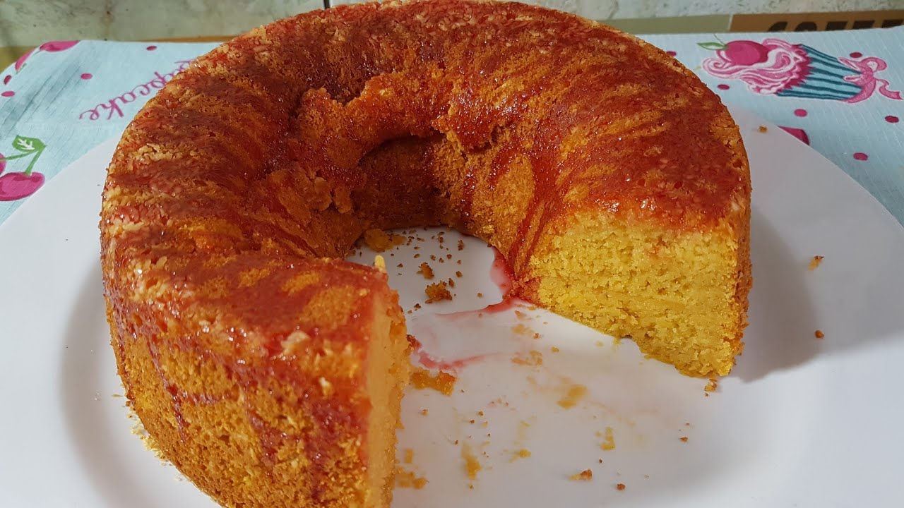 Bolo de Mamão com Laranja