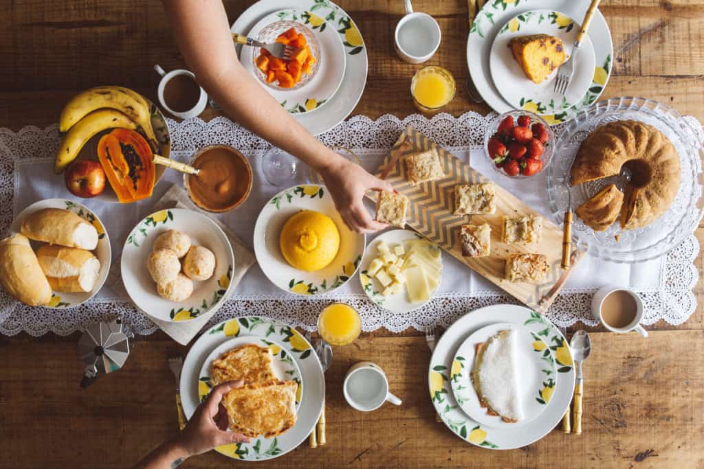 café da manhã para o Dia das Mães