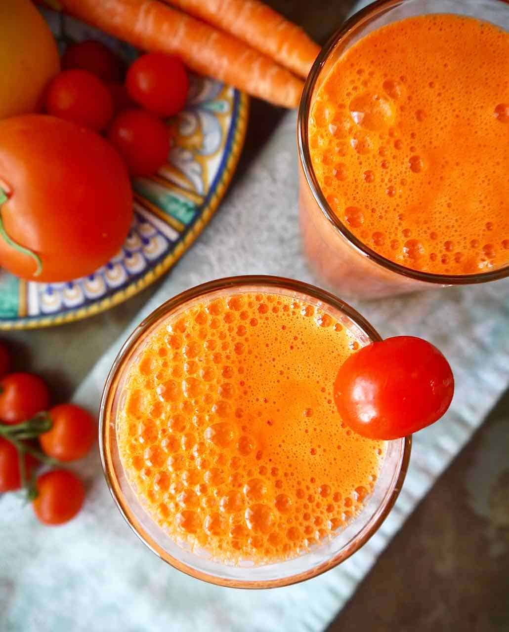 suco de tomate com laranja