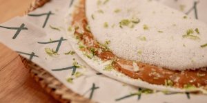 Tapioca de Doce de Leite com Raspas de Limão