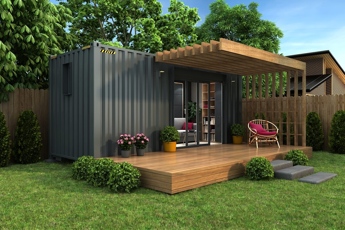 casa container com deck