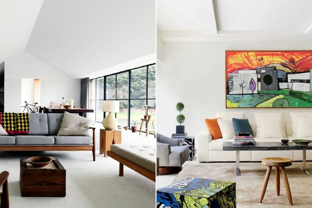 diferenças entre decoração moderna e contemporânea