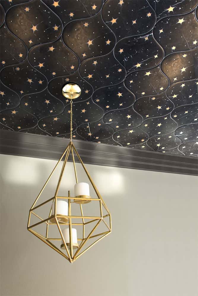 decoração celestial em espaço