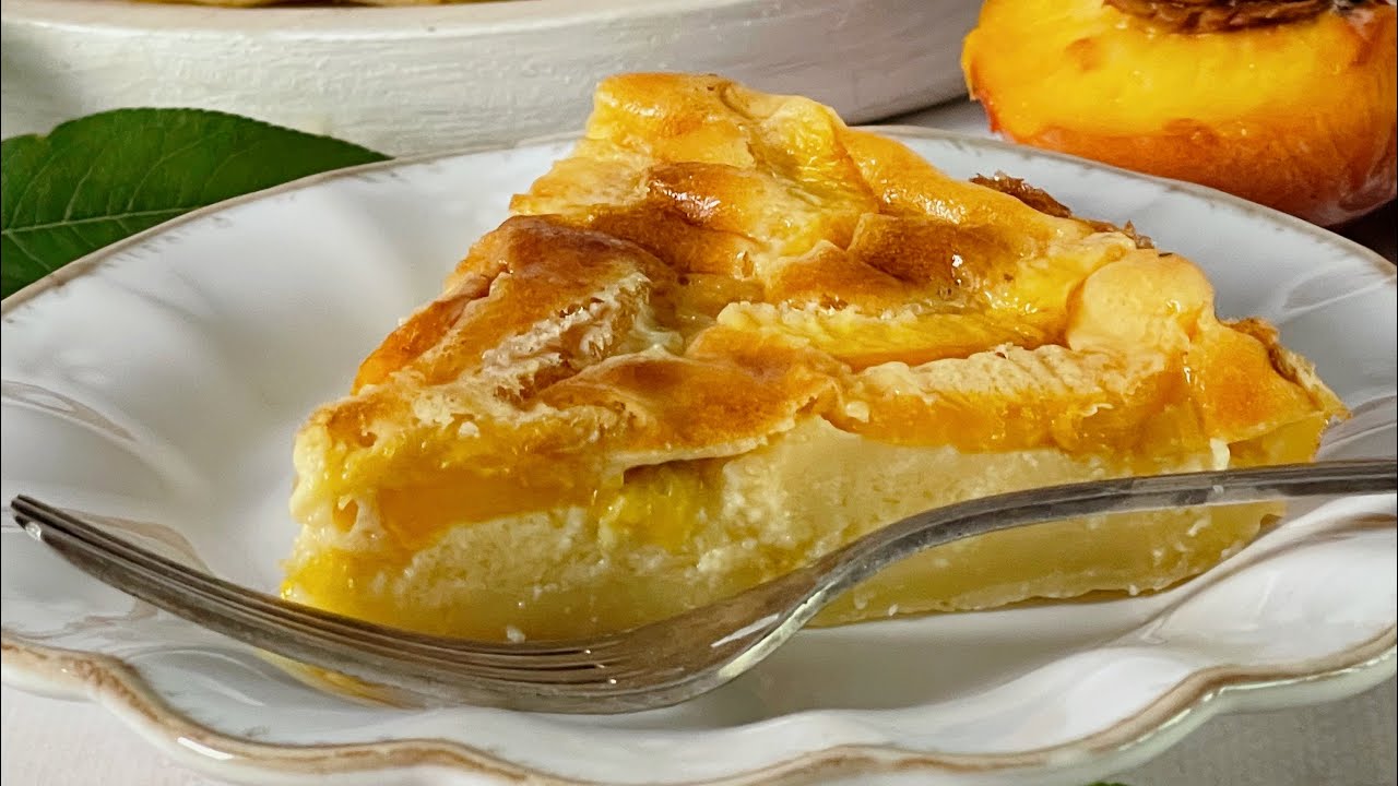 Tarte de Pêssego Saudável