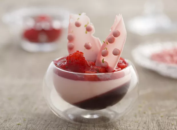 Verrine de Chocolate e Framboesa