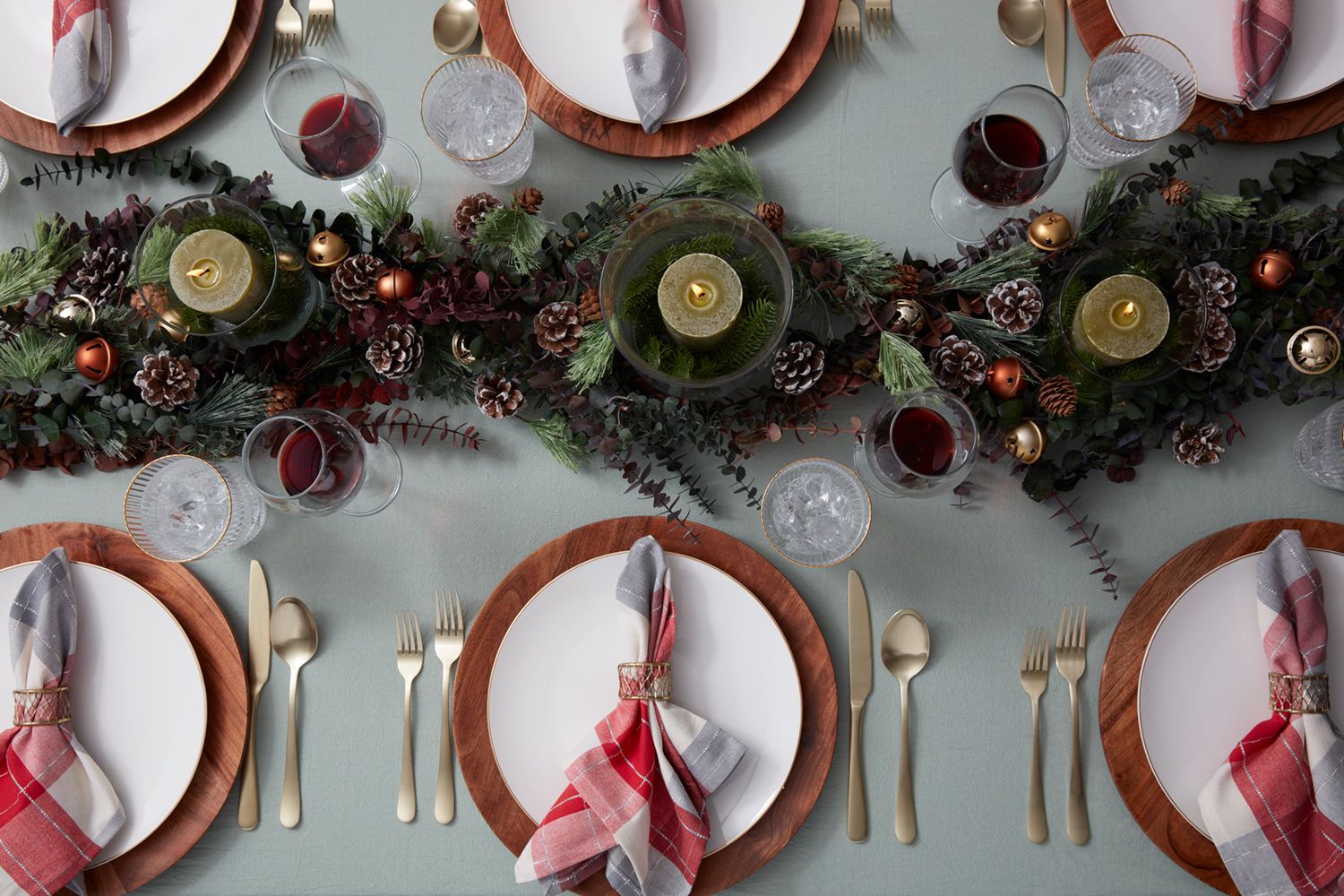 mesa de natal decorada