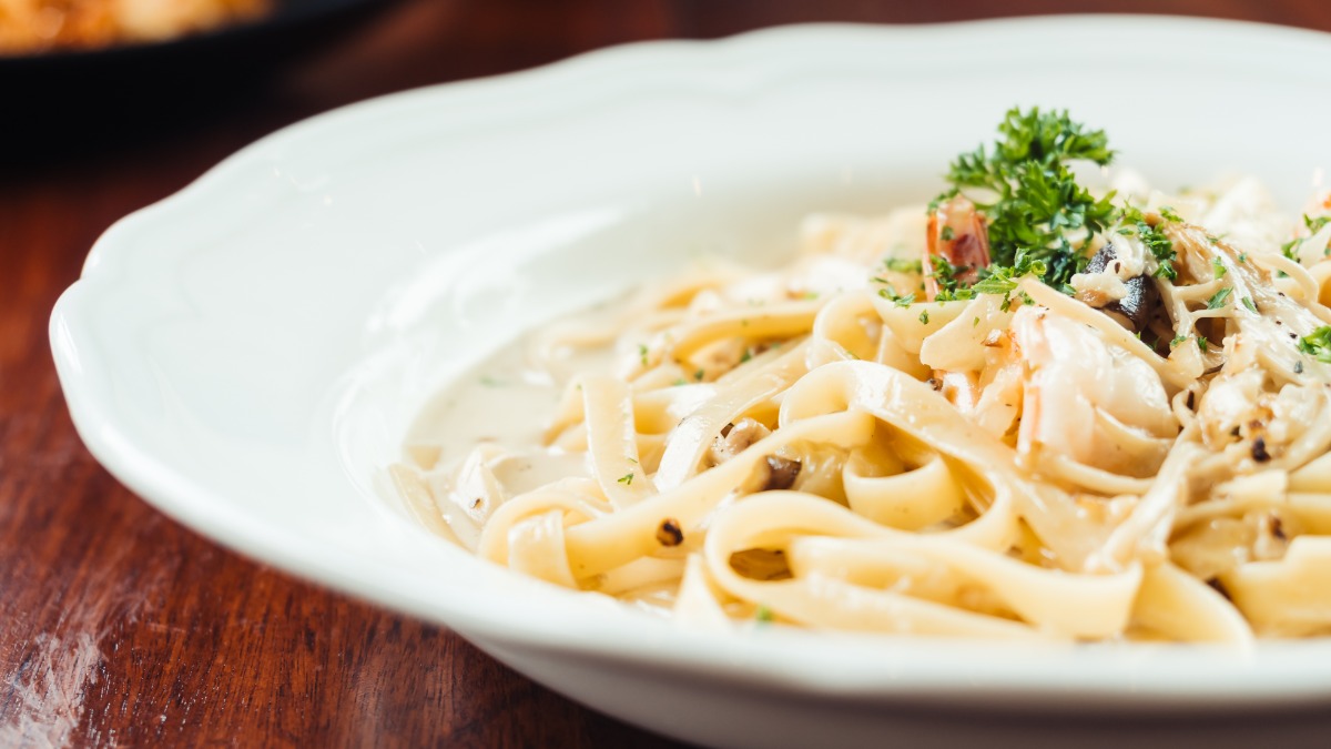 Macarrão com Molho de Limão-siciliano