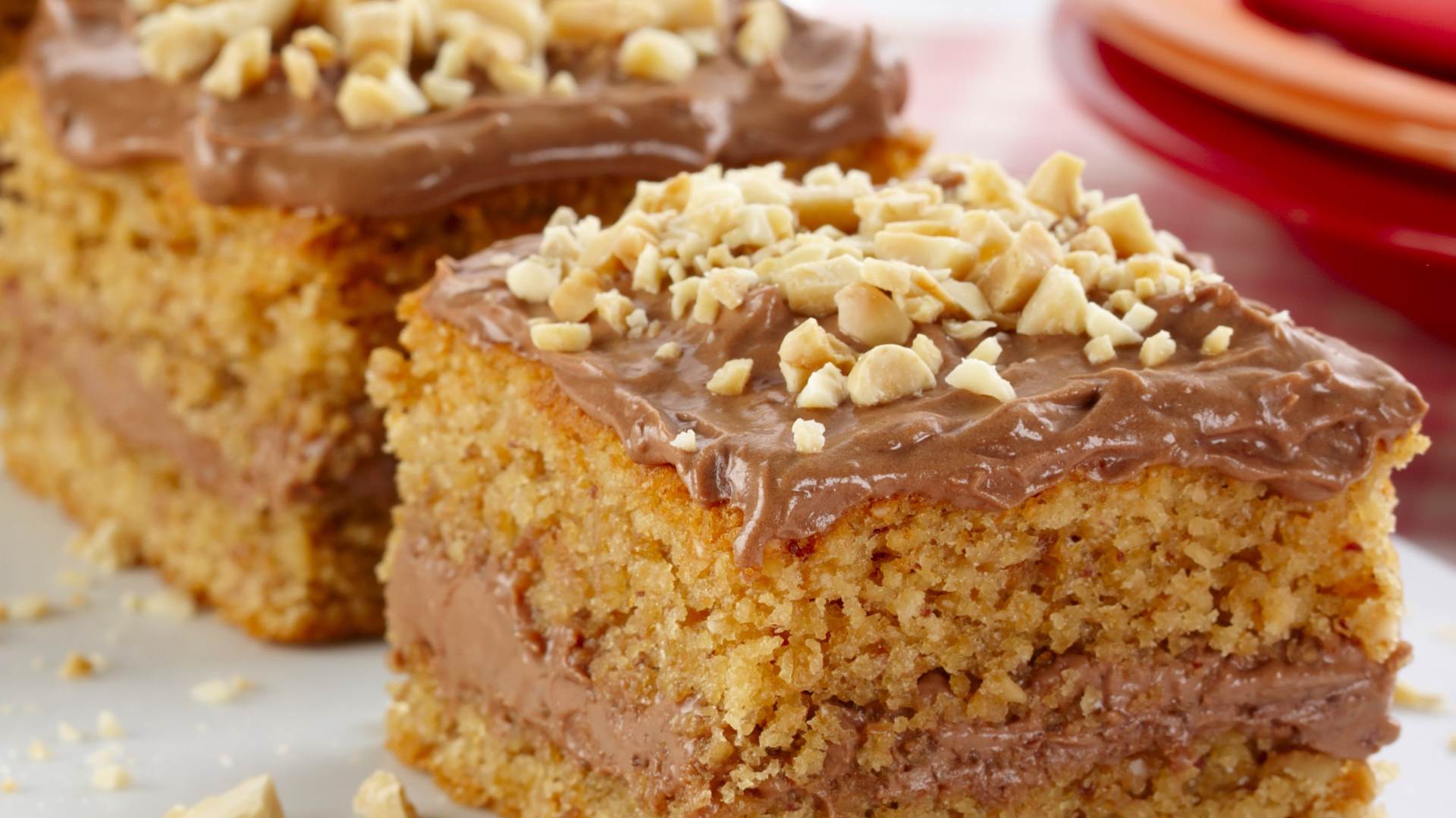 Receita de Bolo de Amendoim e Chocolate