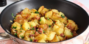 Receita de Batatas com Bacon