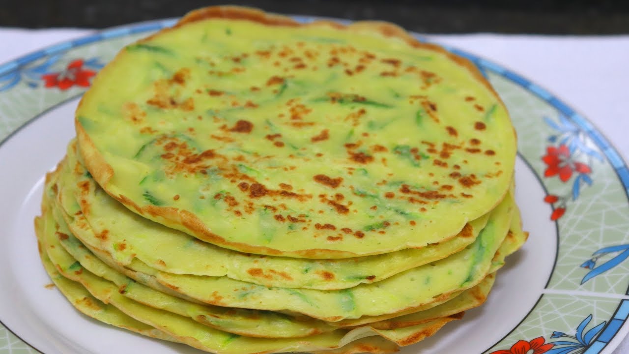 Receita de Panqueca de Abobrinha e Cenoura