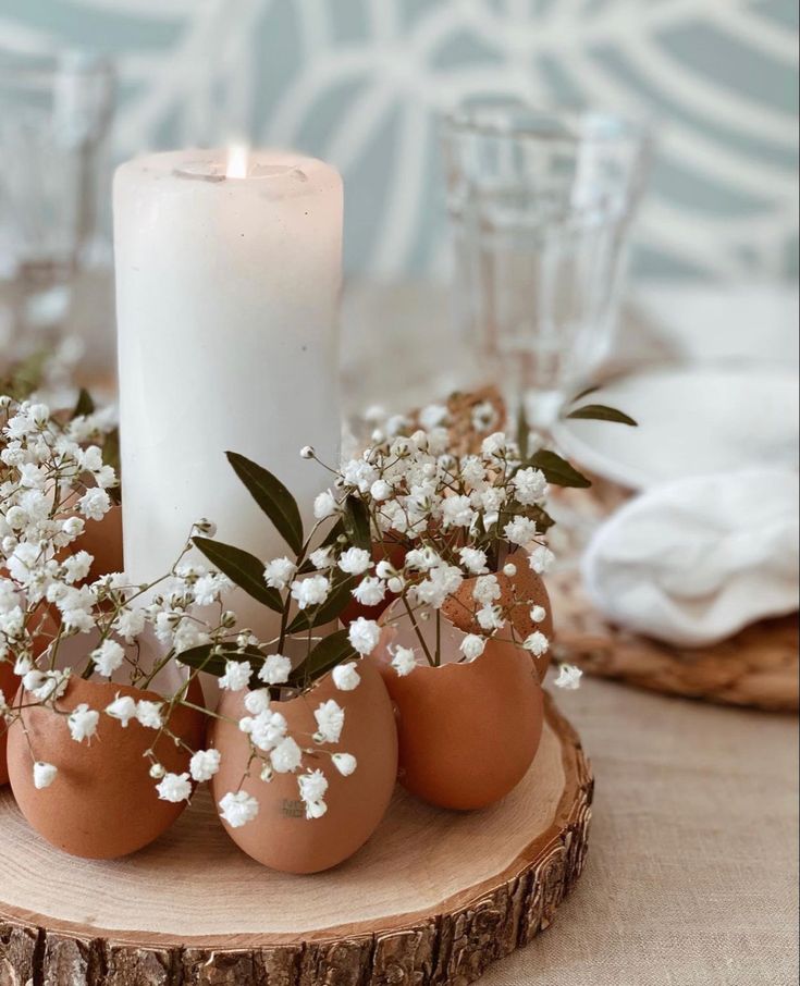 casquinhas de ovos com mosquitinhos e vela