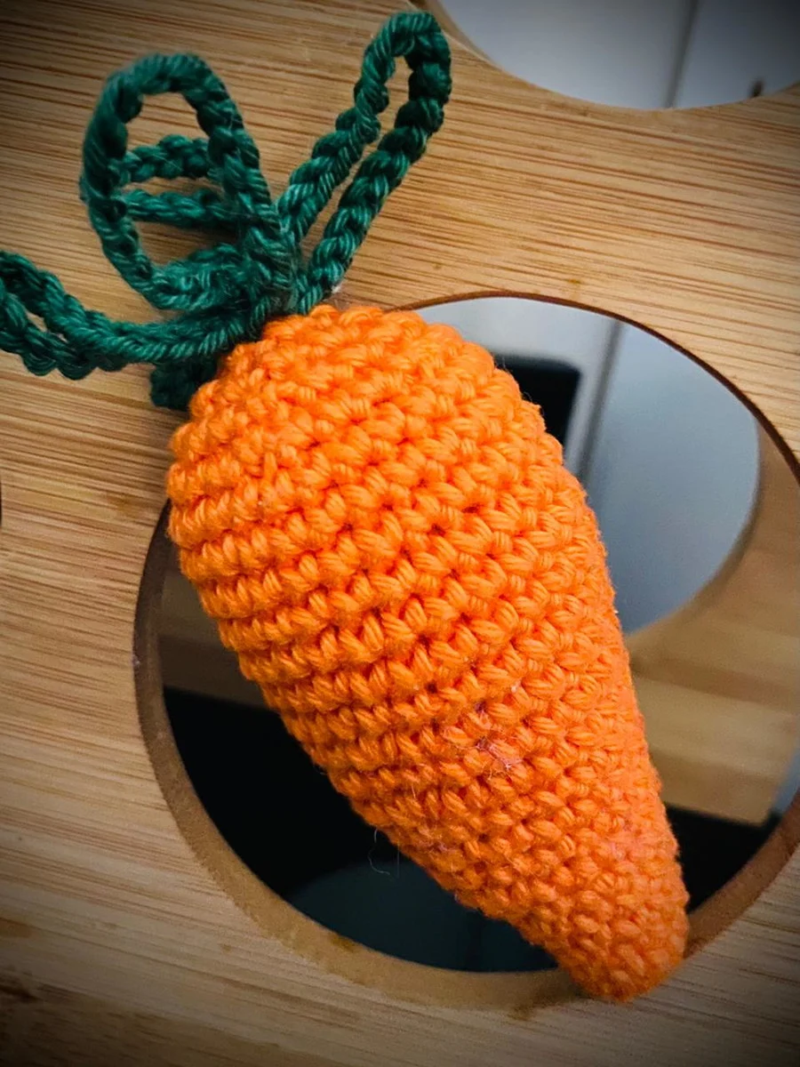 ideia de cenoura amigurumi