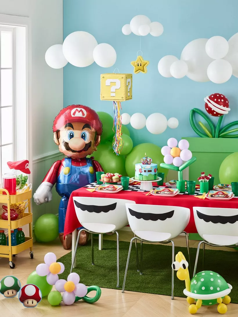 decoração de aniversário do mario bros