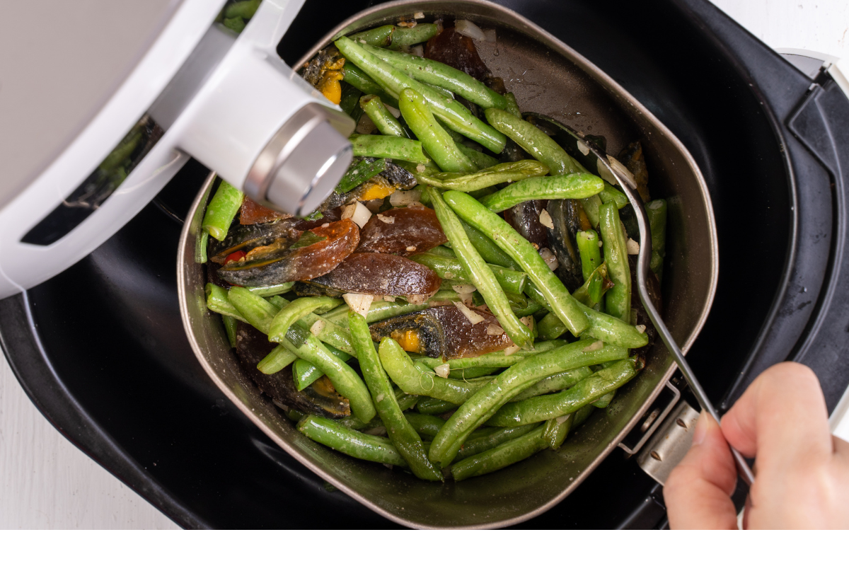 forma de alumínio na air fryer