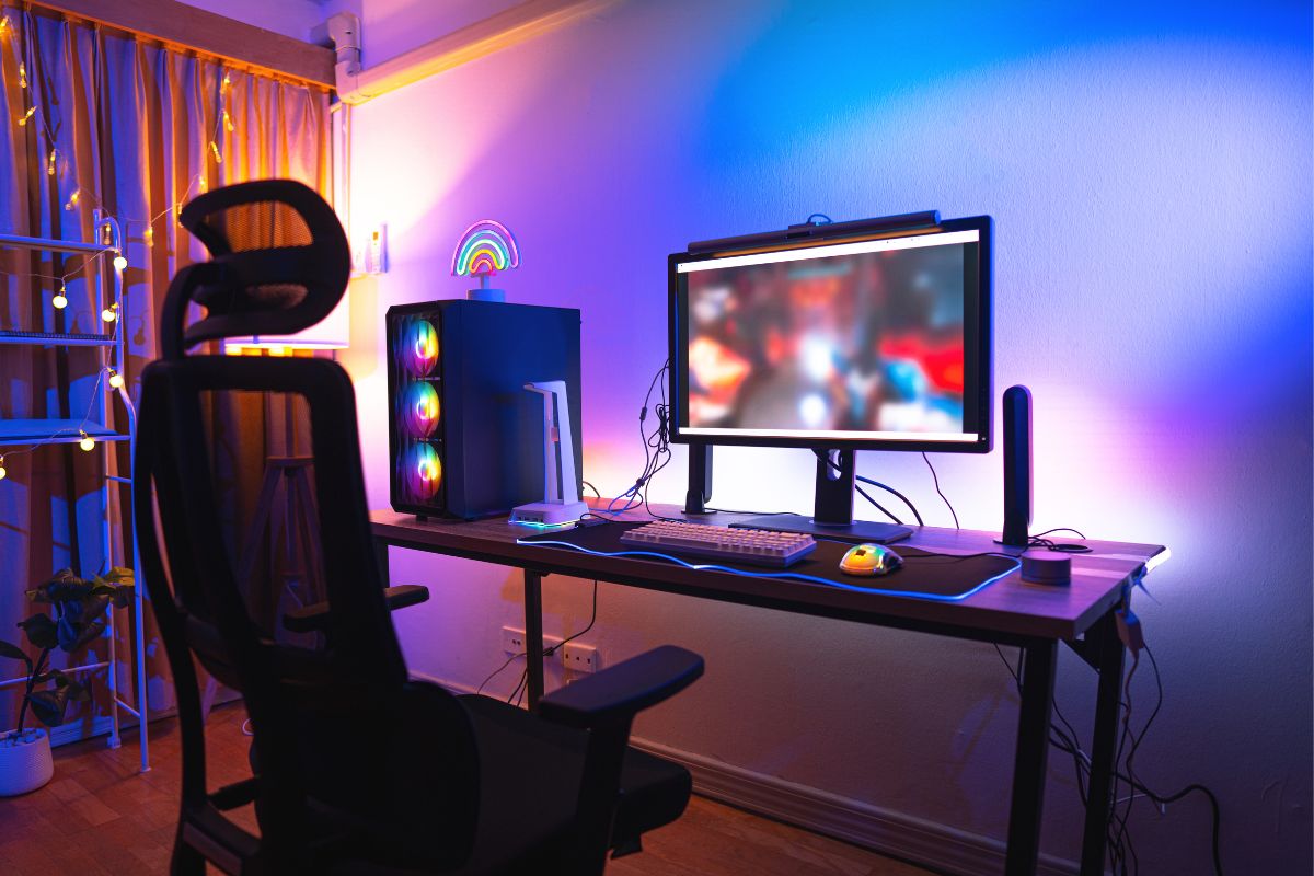 quarto gamer pequeno