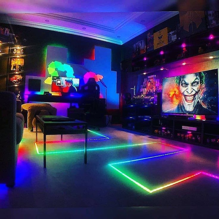 Led Arco-íris para quarto gamer