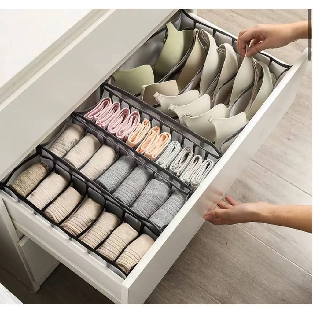 Organizador de meias e roupas íntimas para organizar closet