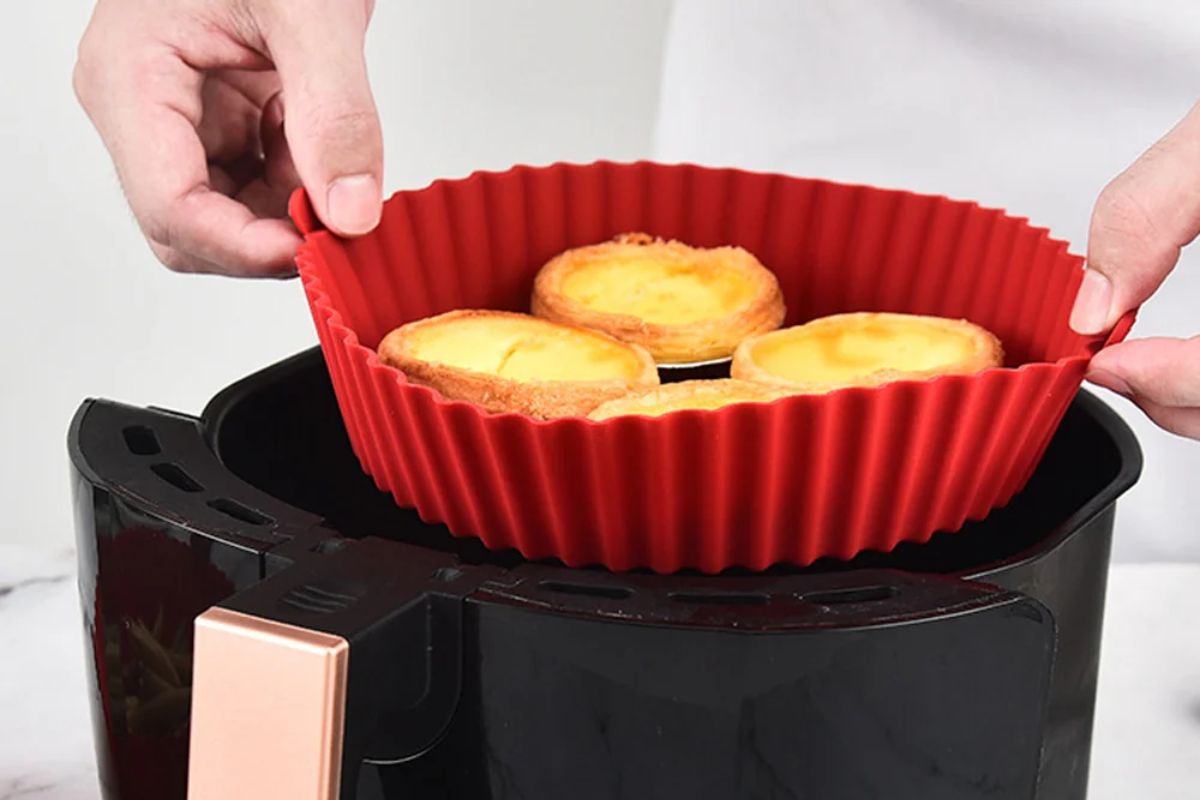 forma de silicone para alimentos na air fryer