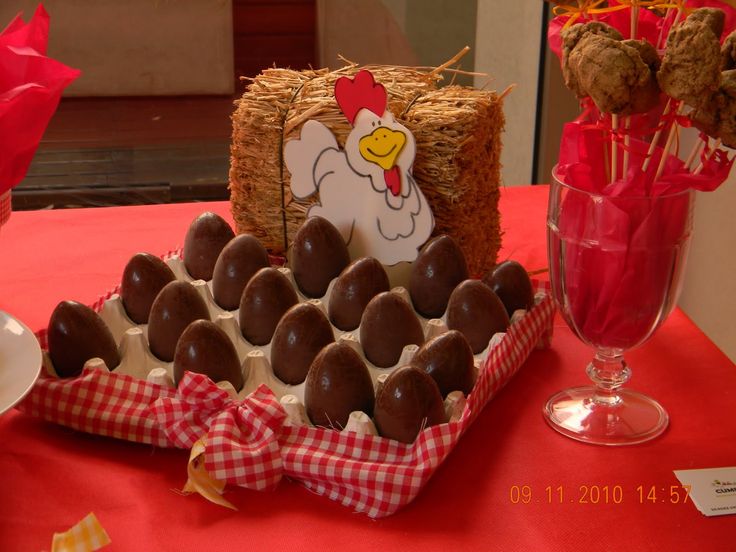 ovos de chocolate festa infantil