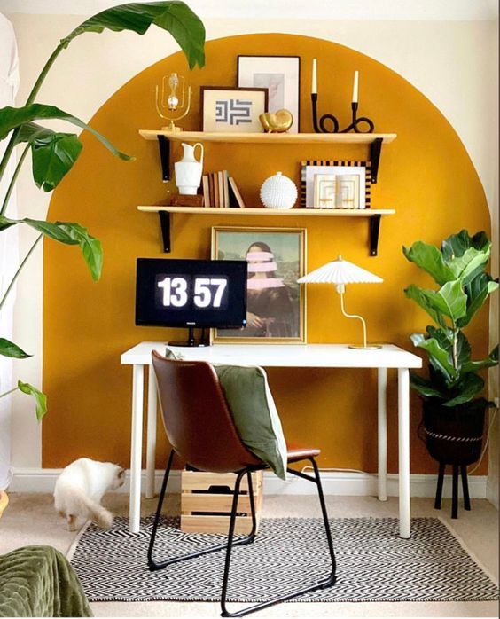 cores tendências 2025 decoração amarelo vivo