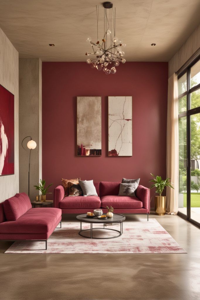 cores para decoração 2025 vermelho