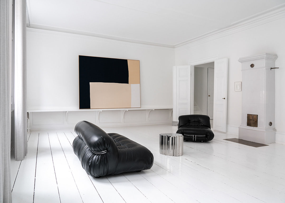 sala de estar com ultra minimalismo