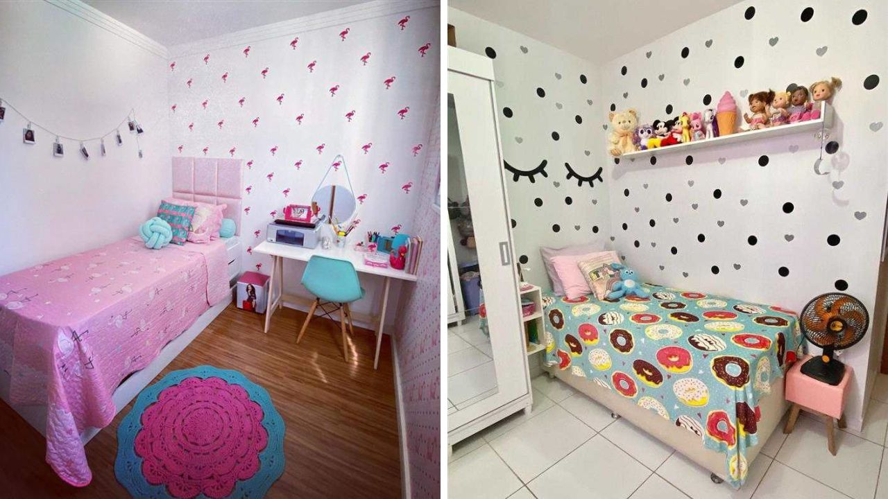 decoração quarto infantil simples e bonito