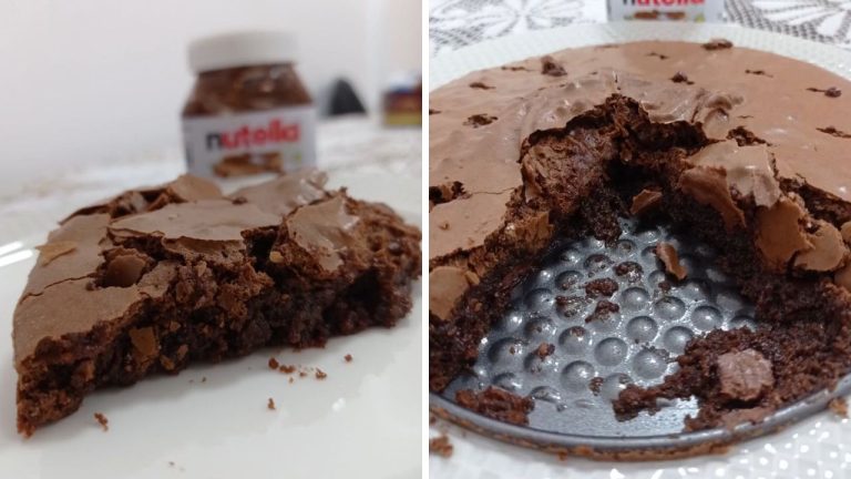 Brownie com Nutella na air fryer: o mais cremoso que você já fez