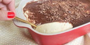 Receita de Mousse de Maracujá com ganache de chocolate